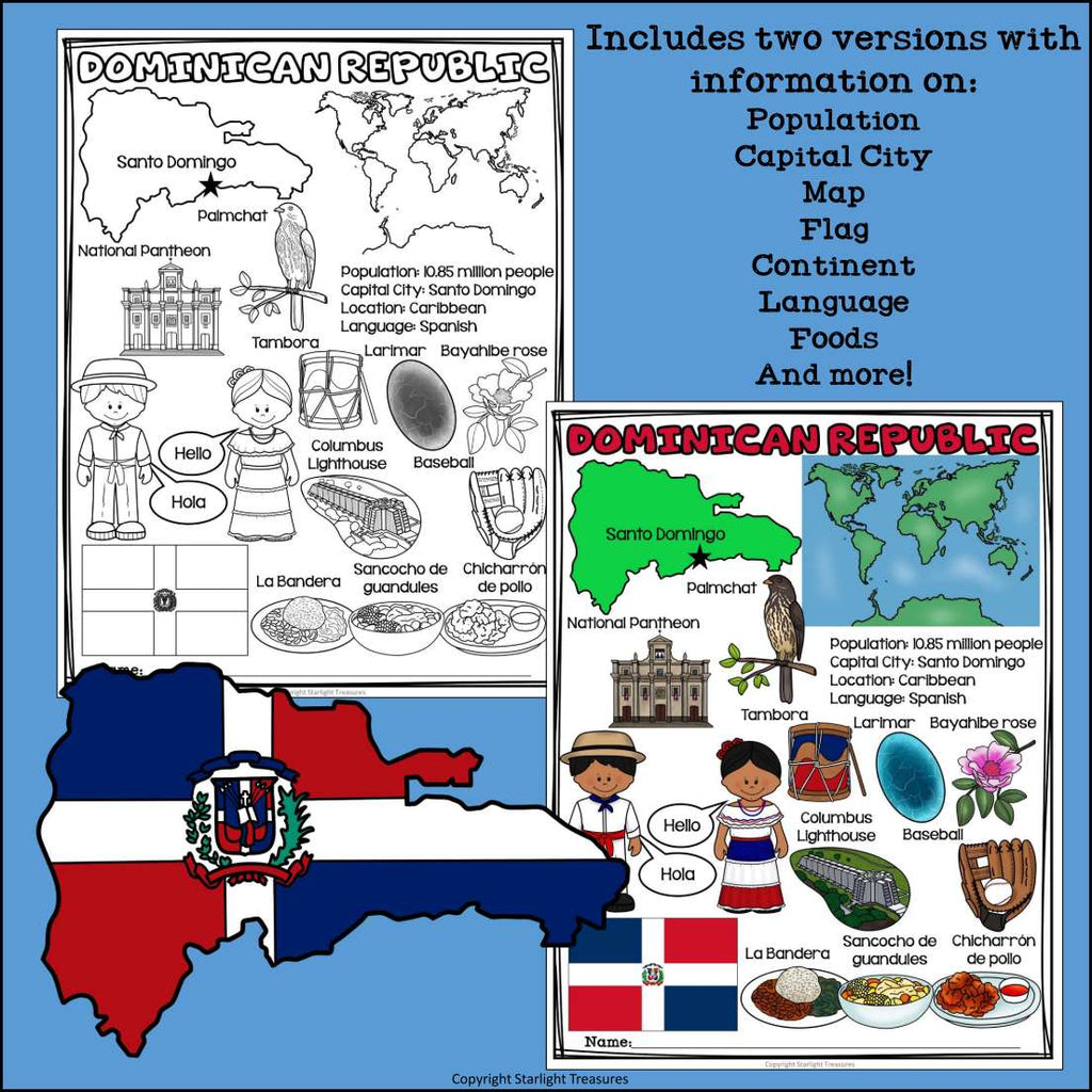 Dominican Republic Fact Sheet for Early Readers