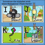 Alphabet Flash Cards for Early Readers - Country of Madagascar