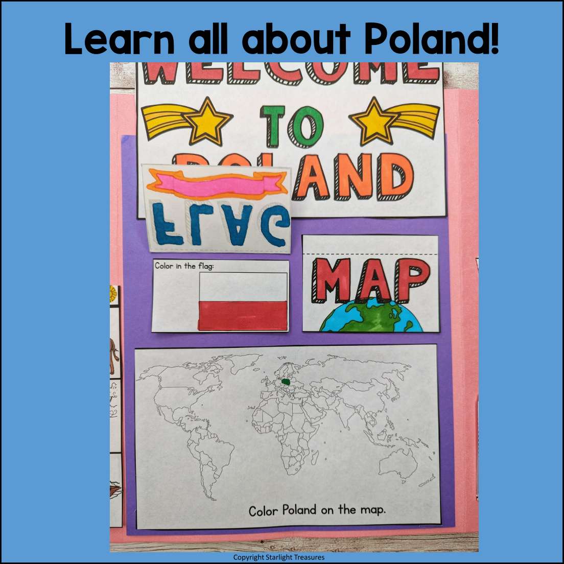 Poland Lapbook for Early Learners - A Country Study