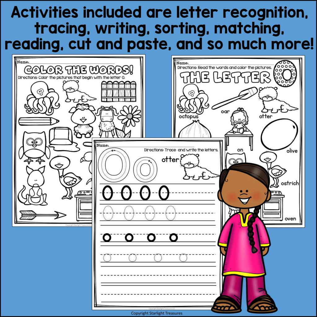 Alphabet Letter of the Week Worksheets for Early Readers - Letter O