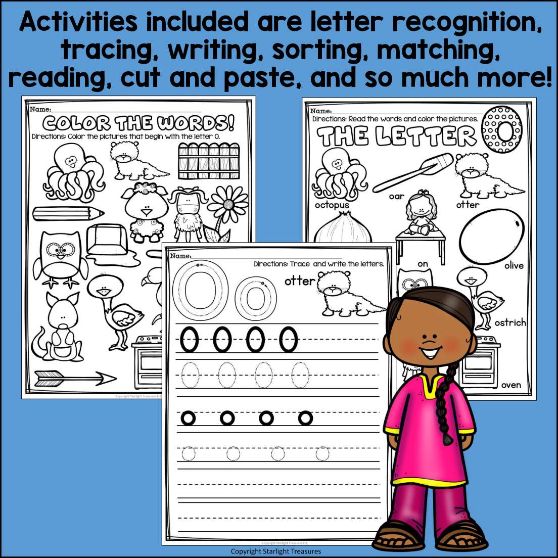 Alphabet Letter of the Week Worksheets for Early Readers - Letter O