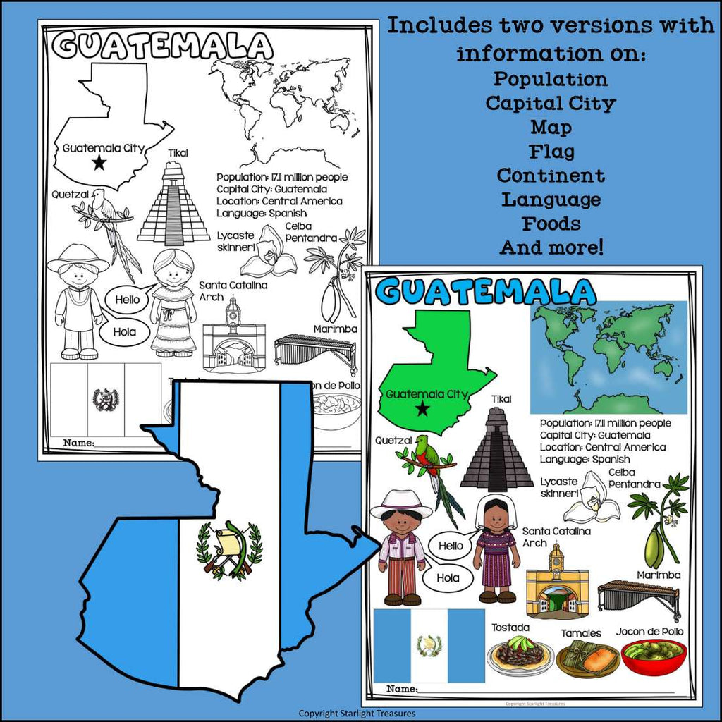 Guatemala Fact Sheet for Early Readers