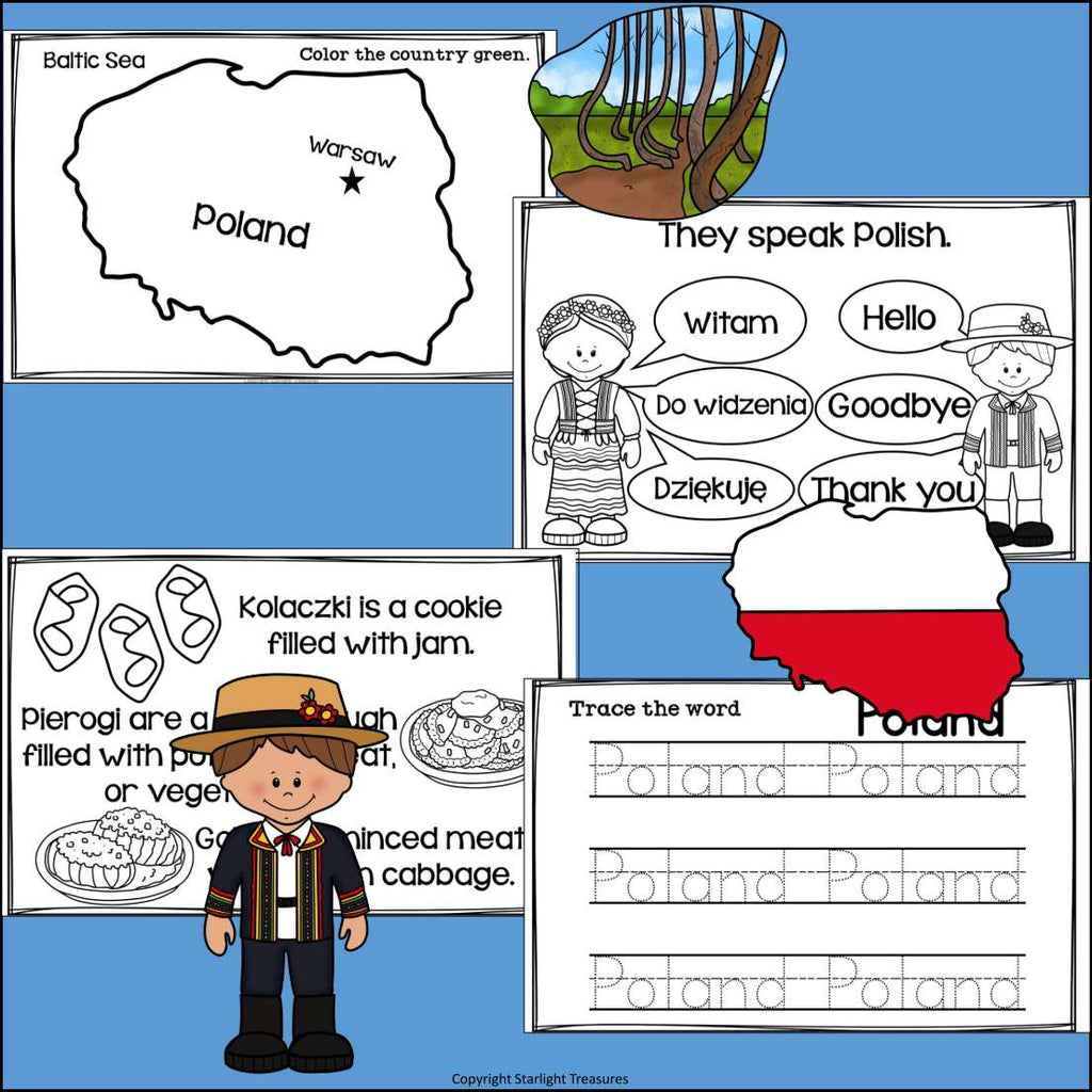 Poland Mini Book for Early Readers - A Country Study