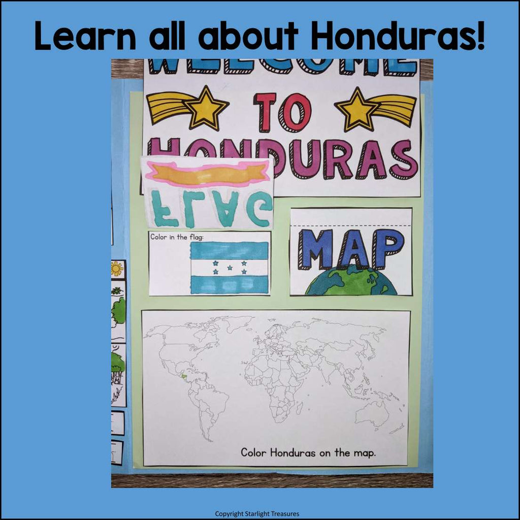 Honduras Lapbook for Early Learners - A Country Study