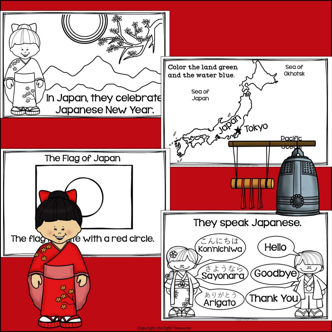 Japanese New Year Mini Book for Early Readers