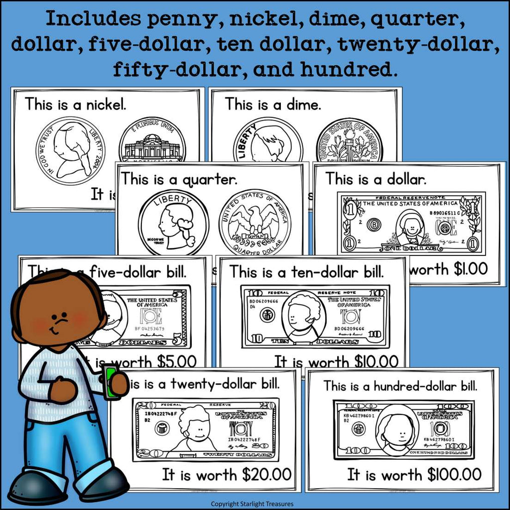Money Mini Book for Early Readers - My Money Mini Books