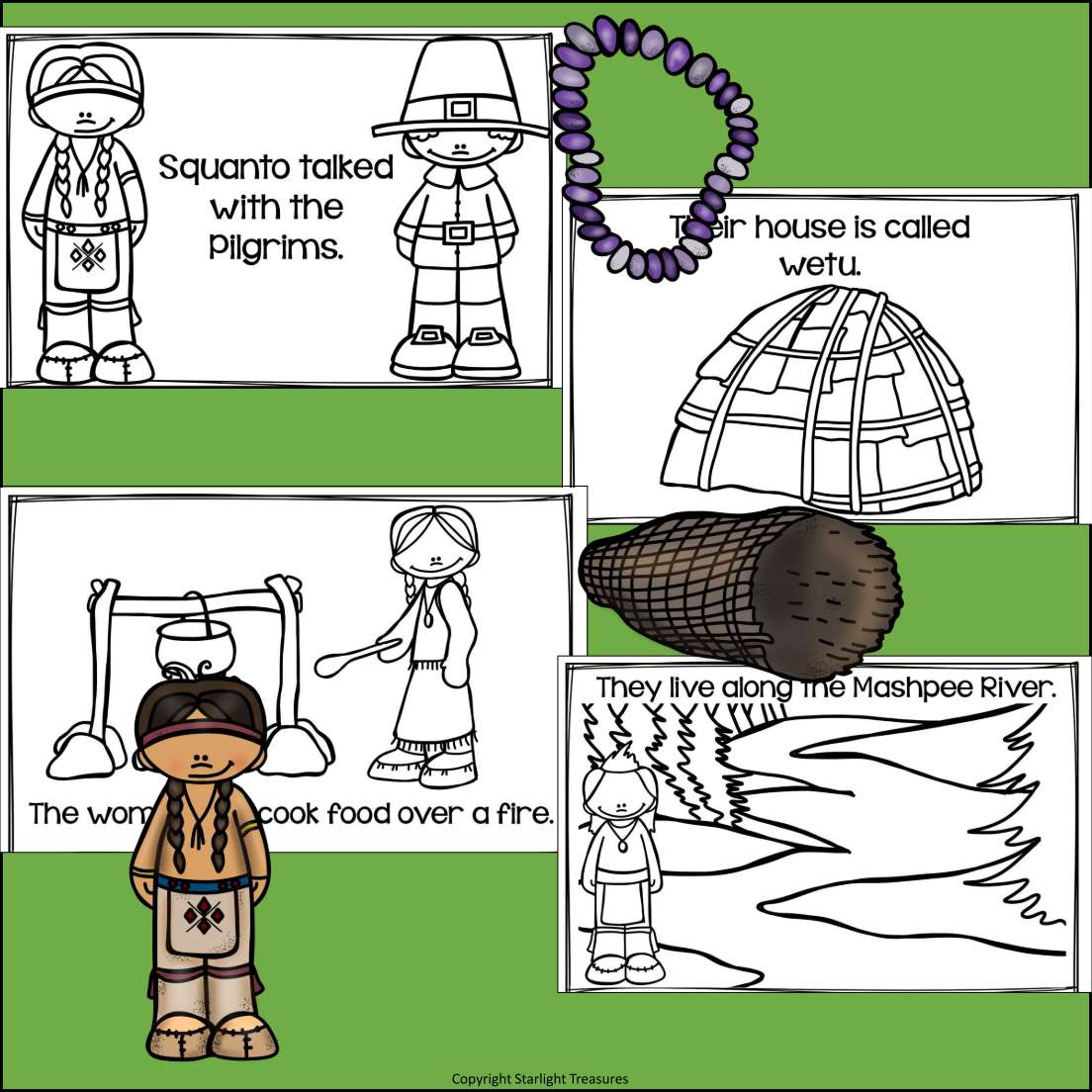 Wampanoag Tribe Mini Book for Early Readers