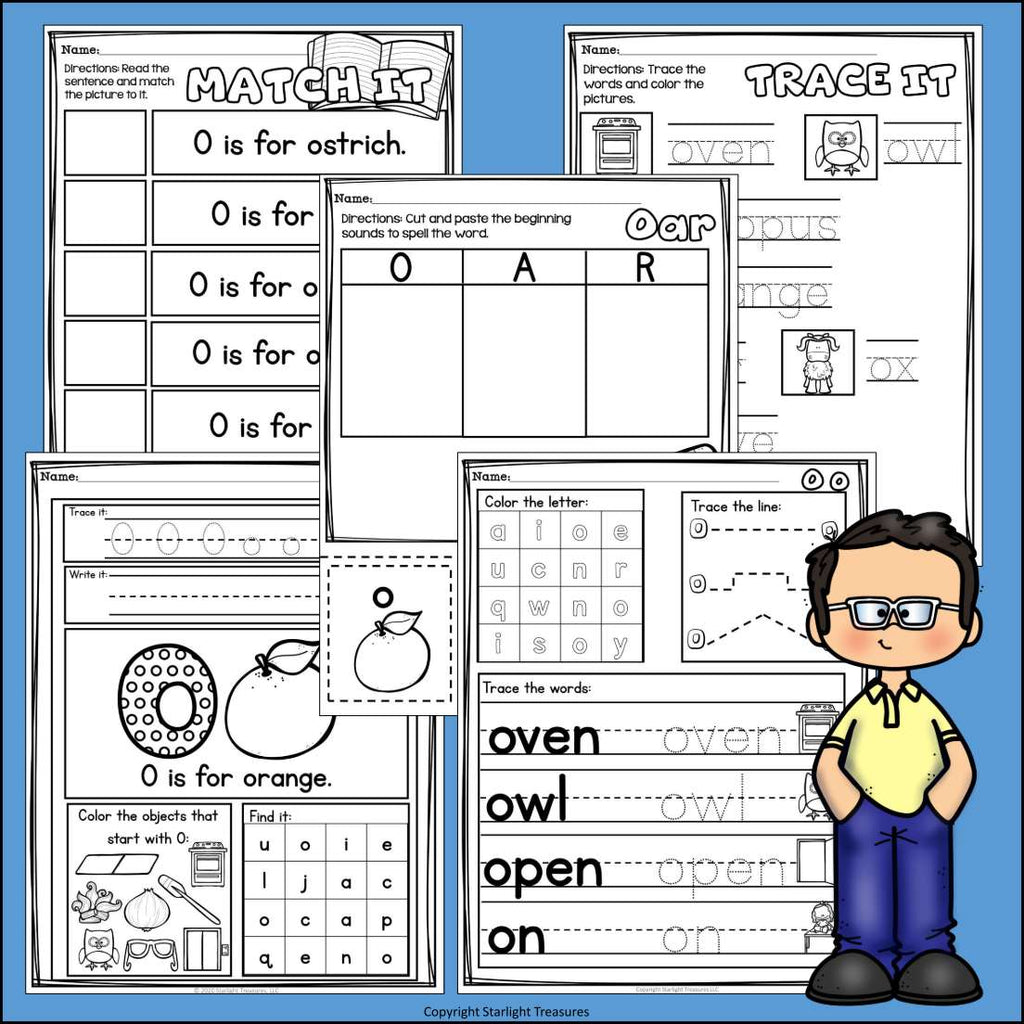Alphabet Letter of the Week Worksheets for Early Readers - Letter O