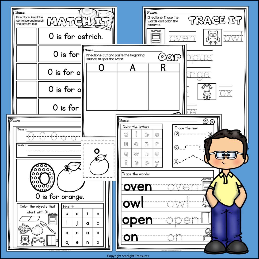 Alphabet Letter of the Week Worksheets for Early Readers - Letter O