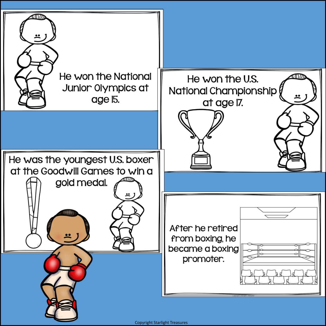 Oscar De La Hoya Mini Book for Early Readers: Hispanic Heritage Month