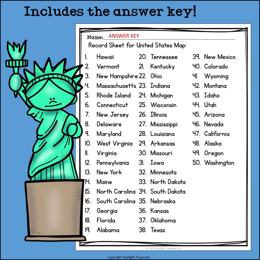 USA Label the Map Printable for Early Readers FREEBIE - USA Map Activity