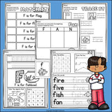 Alphabet Letter of the Week Worksheets for Early Readers - Letter F