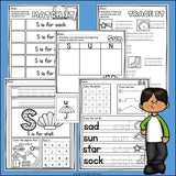 Alphabet Letter of the Week Worksheets for Early Readers - Letter S