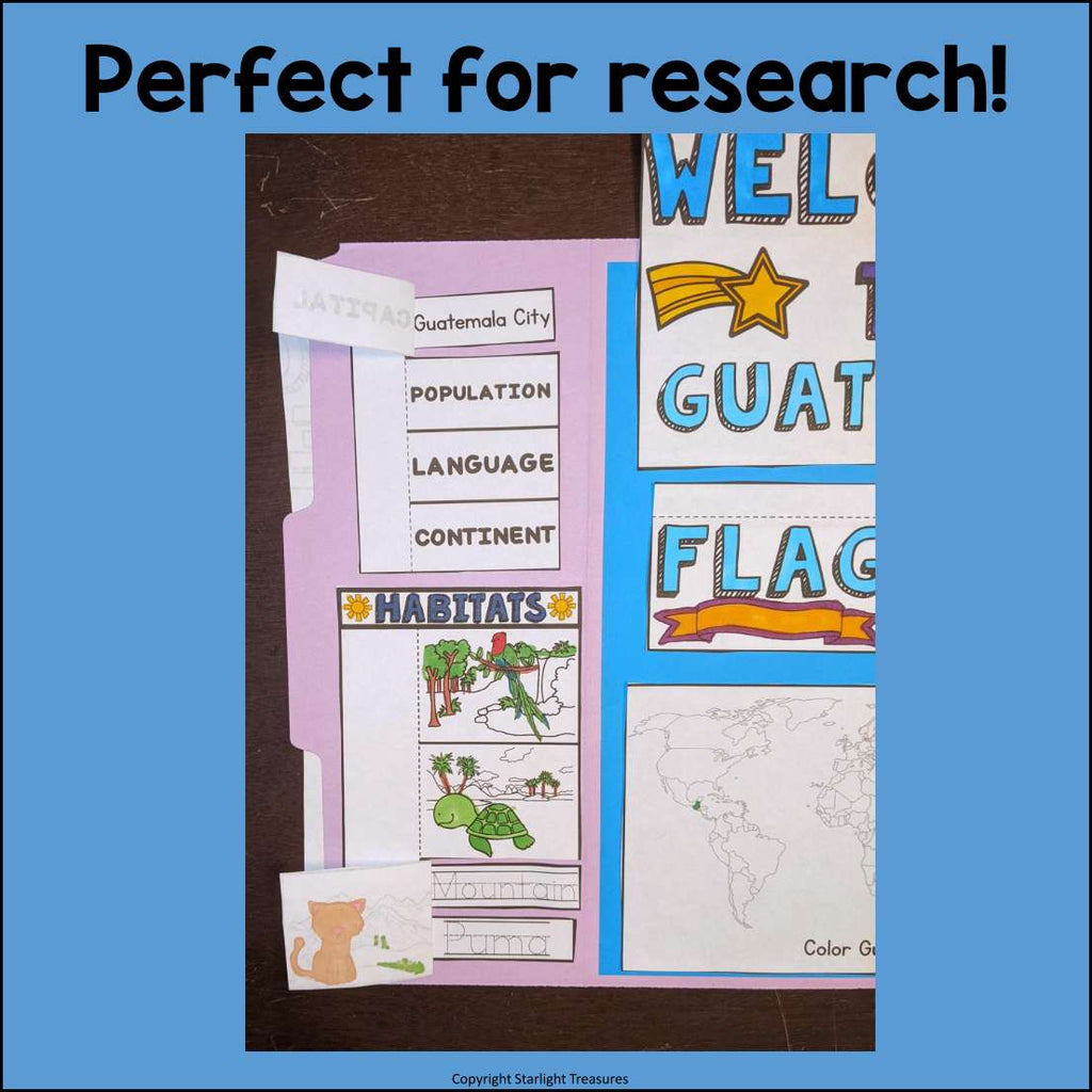 Guatemala Lapbook for Early Learners - A Country Study