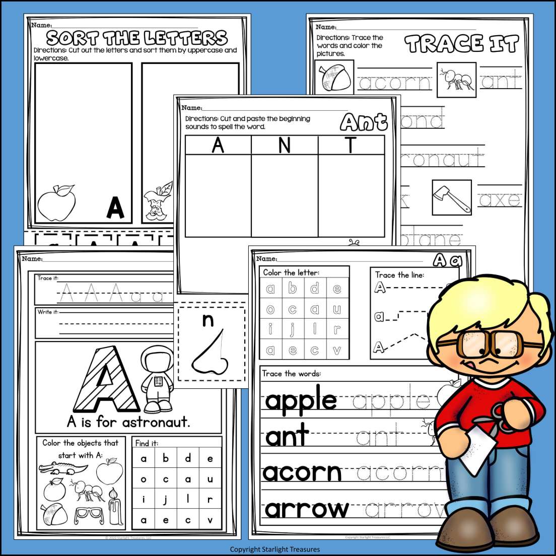 Alphabet Letter of the Week Worksheets for Early Readers - Letter A