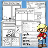 Alphabet Letter of the Week Worksheets for Early Readers - Letter A
