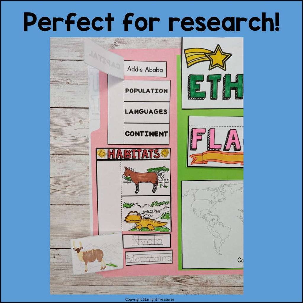 Ethiopia Lapbook for Early Learners - A Country Study