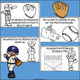 Roberto Clemente Mini Book for Early Readers: Hispanic Heritage Month