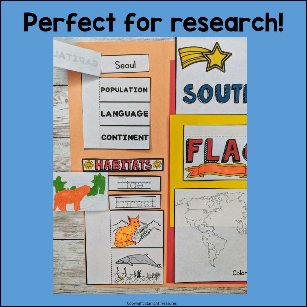 South Korea Lapbook for Early Learners - A Country Study