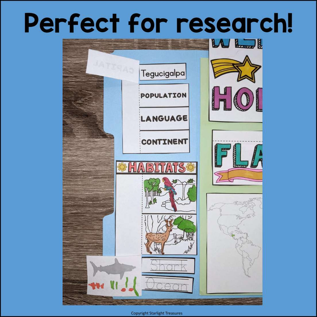 Honduras Lapbook for Early Learners - A Country Study