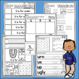 Alphabet Letter of the Week Worksheets for Early Readers - Letter U