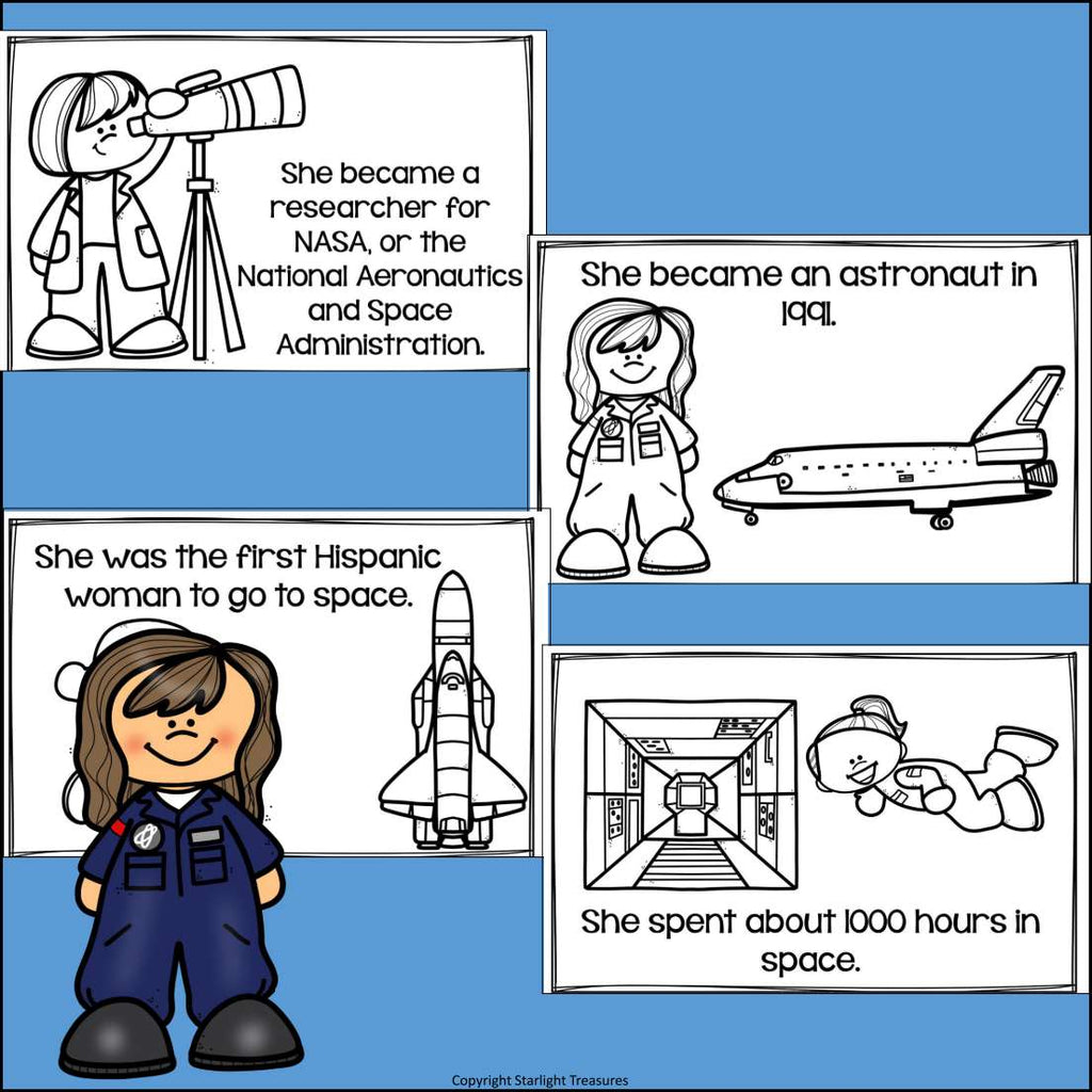 Ellen Ochoa Mini Book for Early Readers: Hispanic Heritage Month