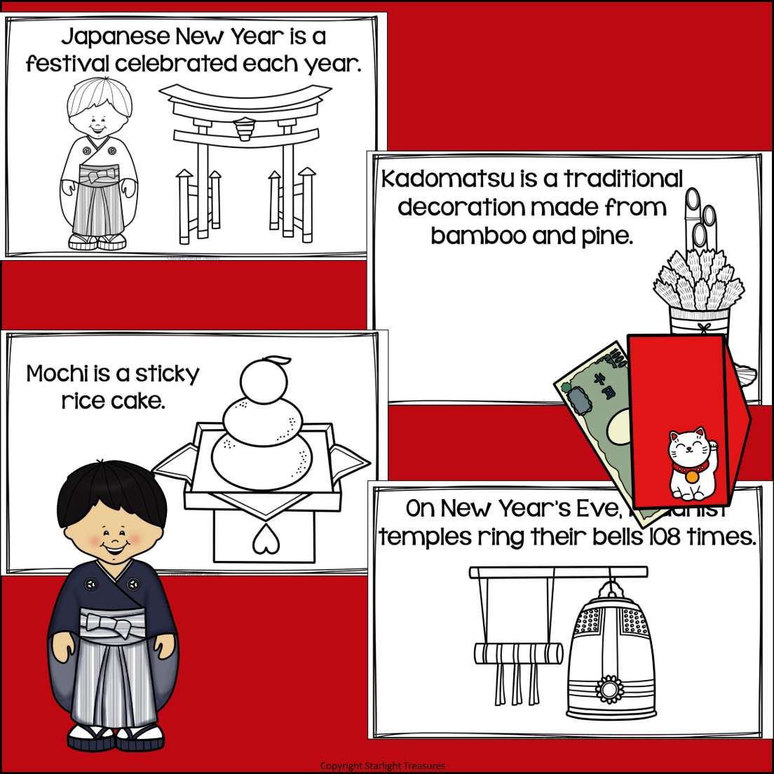 Japanese New Year Mini Book for Early Readers