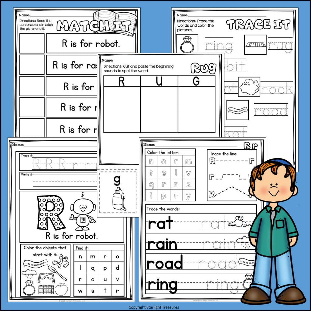 Alphabet Letter of the Week Worksheets for Early Readers - Letter R