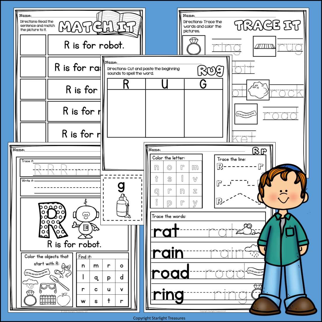 Alphabet Letter of the Week Worksheets for Early Readers - Letter R ...