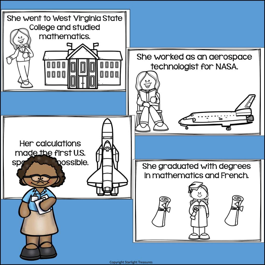 Katherine Johnson Mini Book for Early Readers: Black History Month