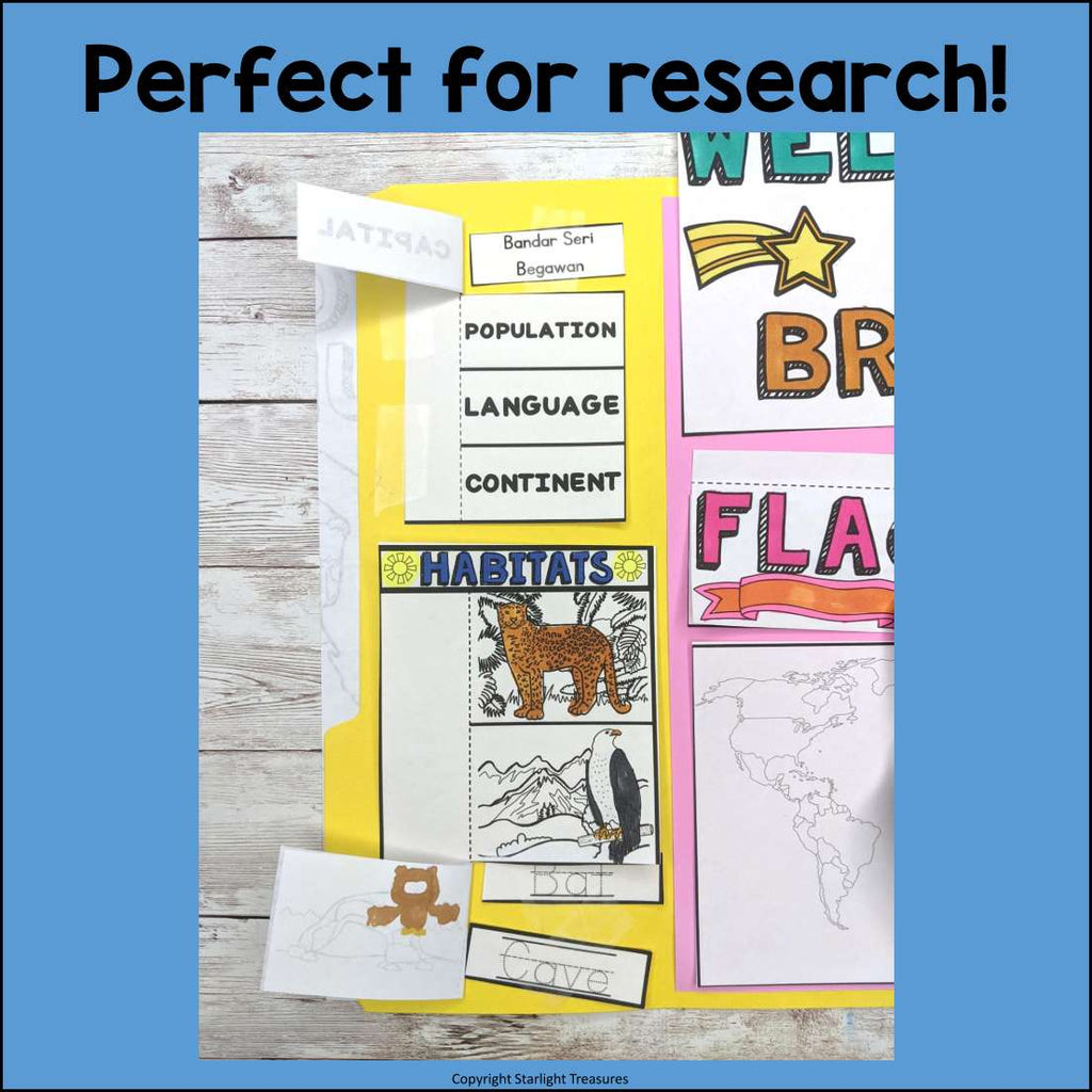 Brunei Lapbook for Early Learners - A Country Study
