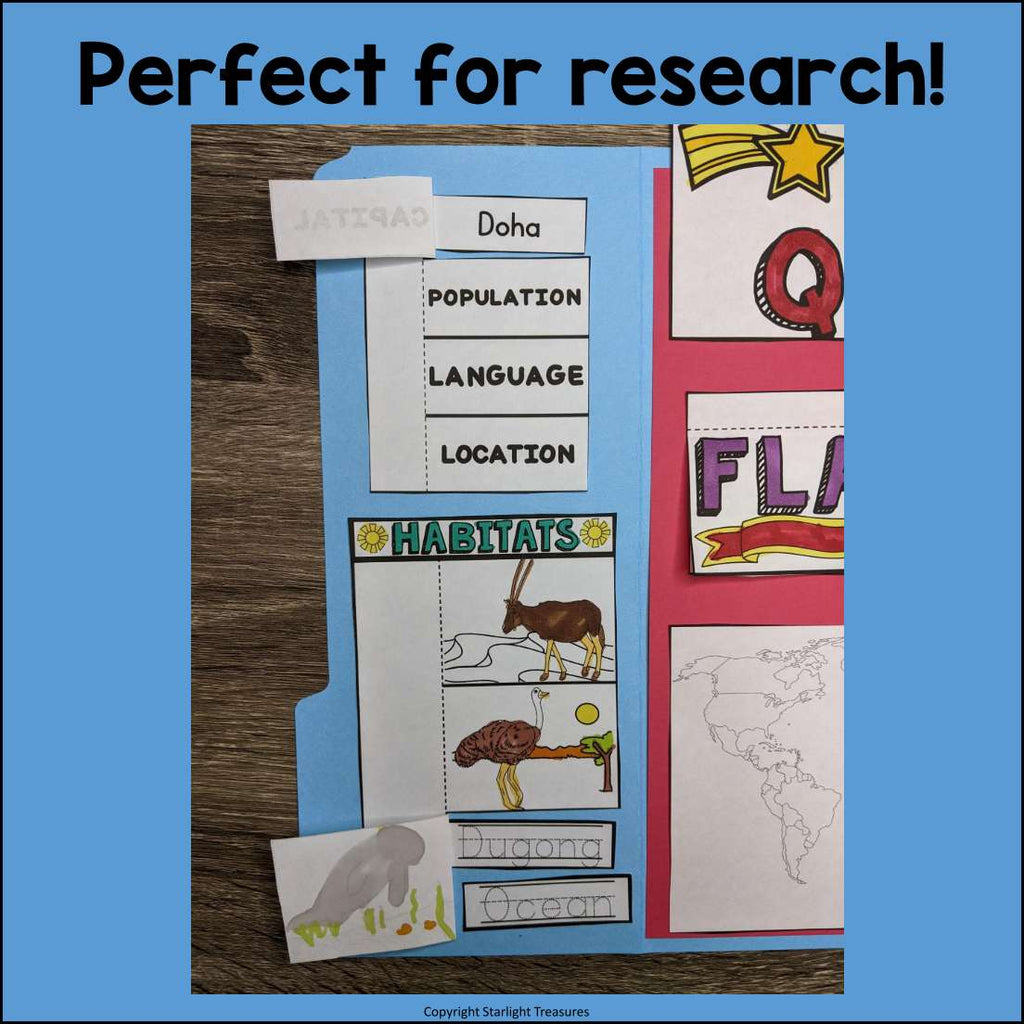 Qatar Lapbook for Early Learners - A Country Study