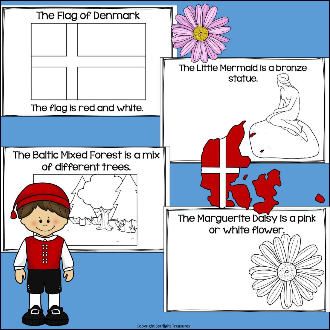 Denmark Mini Book for Early Readers - A Country Study