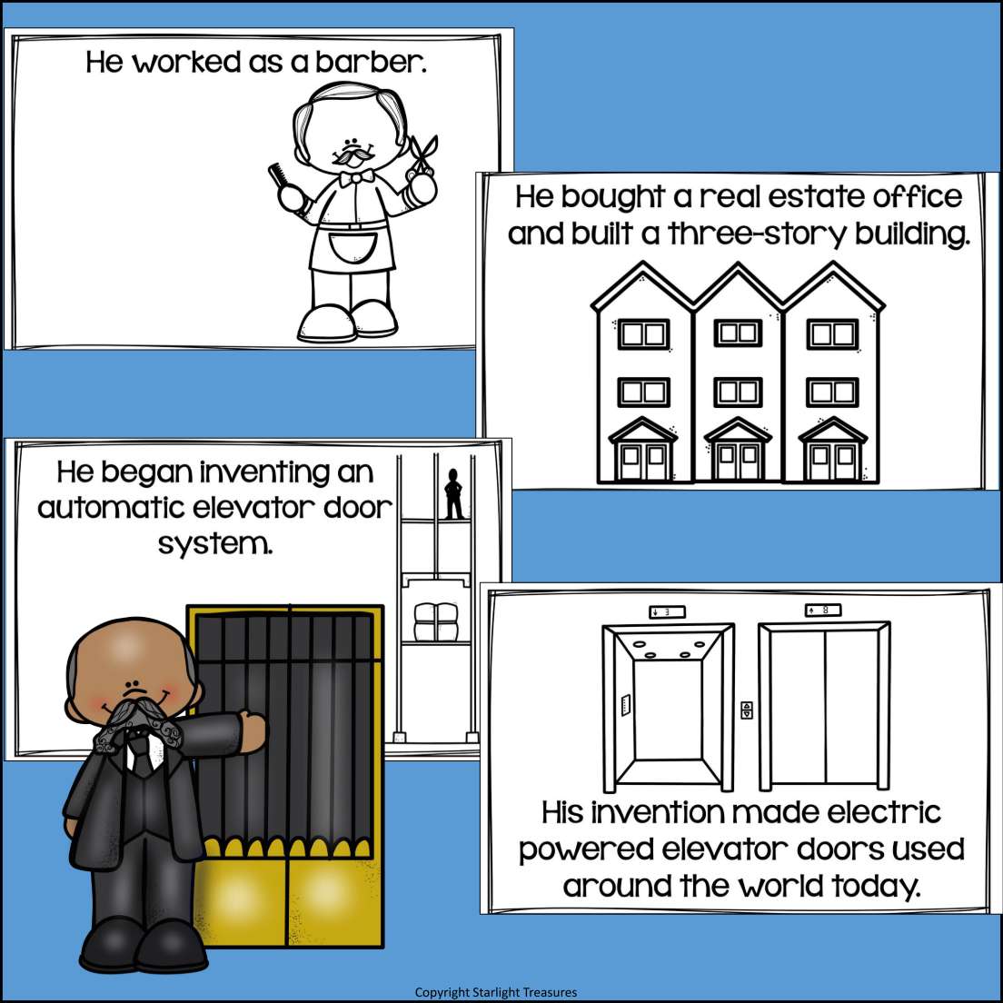 Alexander Miles Mini Book for Early Readers: Black History Month