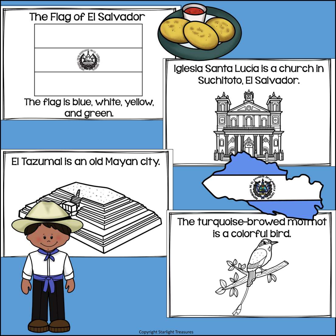 El Salvador Mini Book for Early Readers - A Country Study