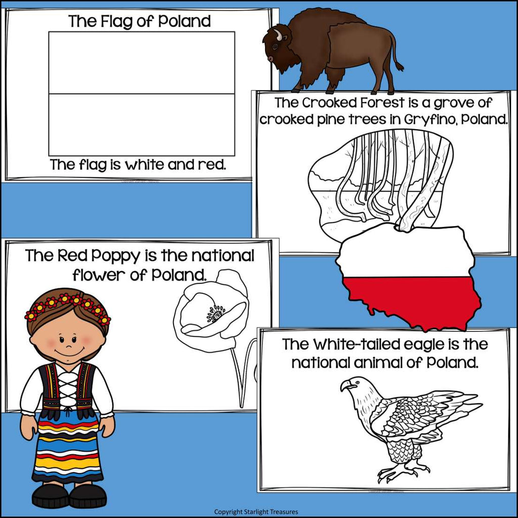 Poland Mini Book for Early Readers - A Country Study