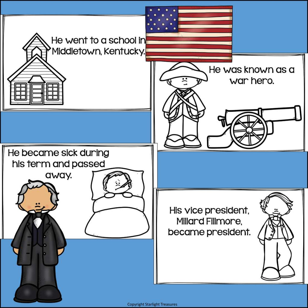 Zachary Taylor Mini Book for Early Readers: Presidents' Day
