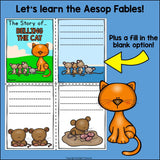 Belling the Cat Mini Book for Early Readers - Aesop's Fables
