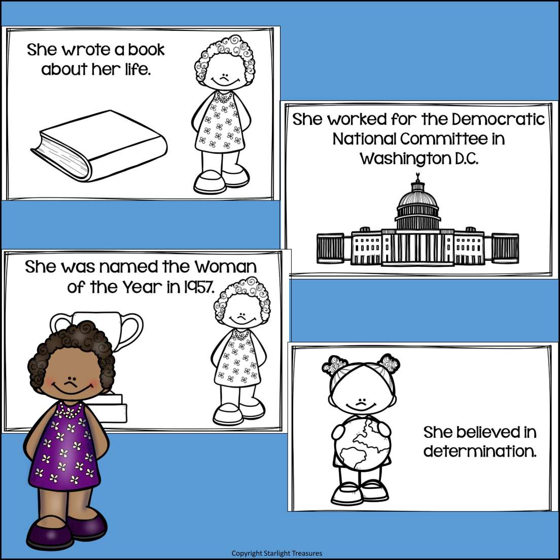 Daisy Bates Mini Book for Early Readers: Black History Month