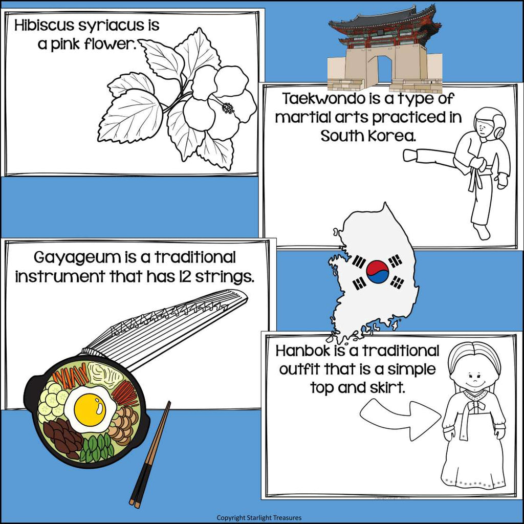 South Korea Mini Book for Early Readers - A Country Study