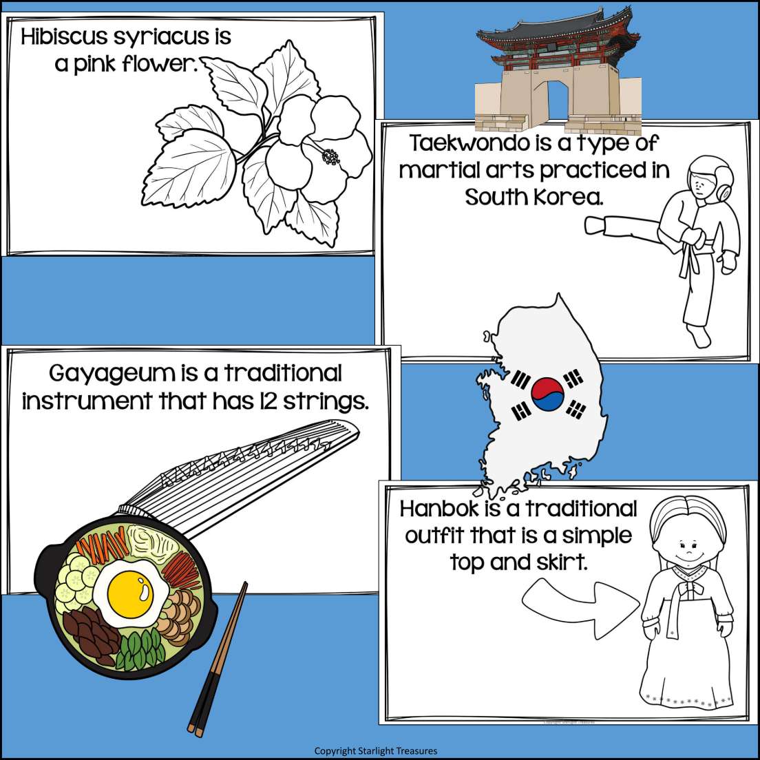 South Korea Mini Book for Early Readers - A Country Study