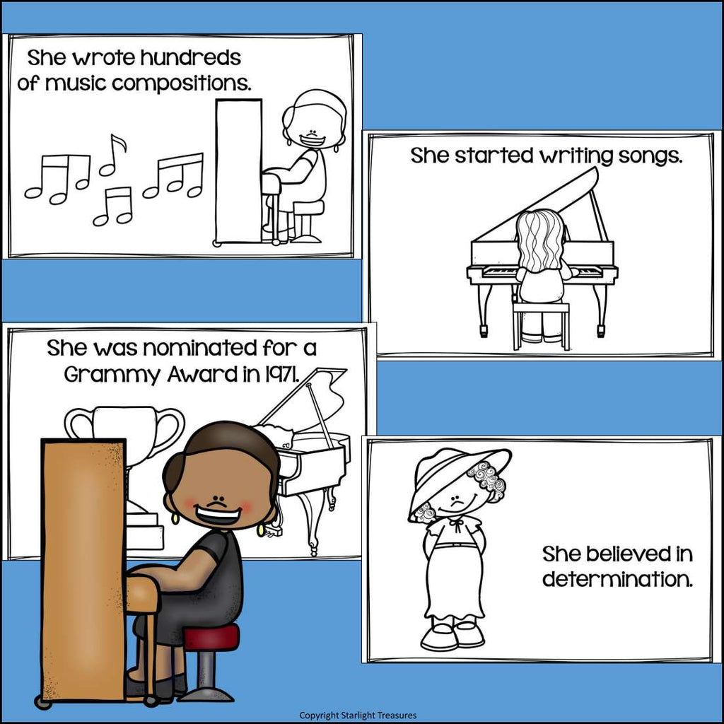 Mary Lou Williams Mini Book for Early Readers: Black History Month