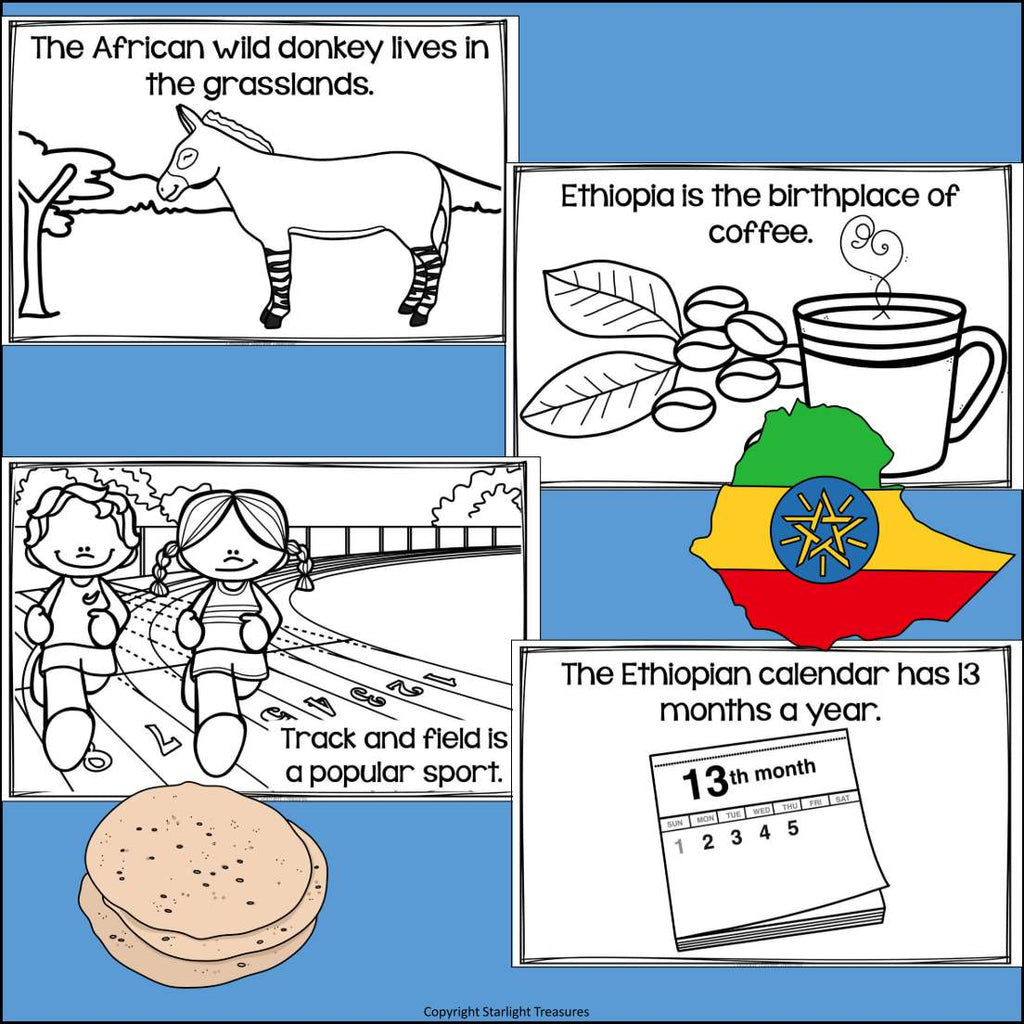 Ethiopia Mini Book for Early Readers - A Country Study