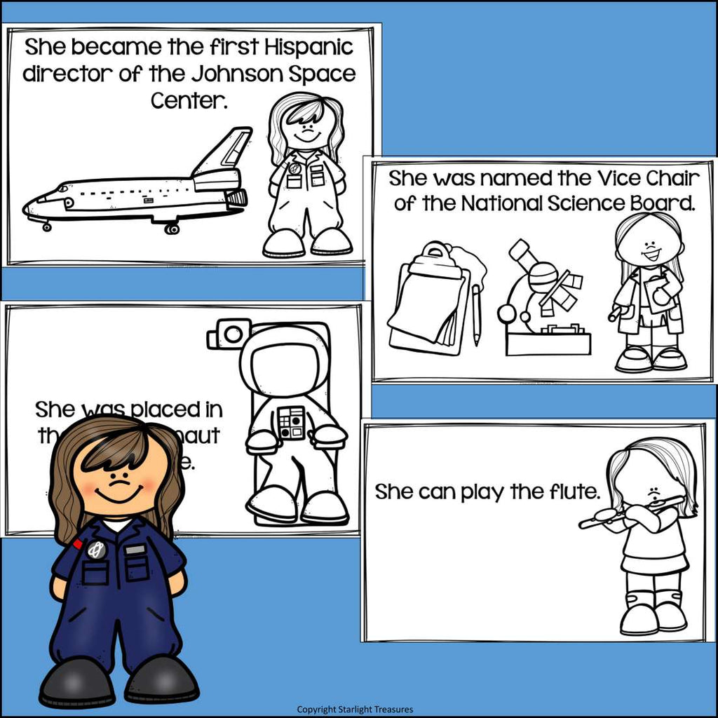Ellen Ochoa Mini Book for Early Readers: Hispanic Heritage Month