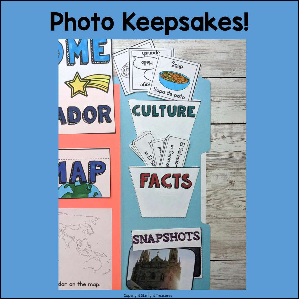El Salvador Lapbook for Early Learners - A Country Study