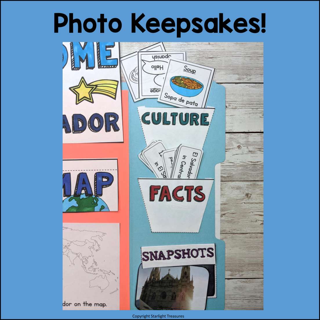 El Salvador Lapbook for Early Learners - A Country Study
