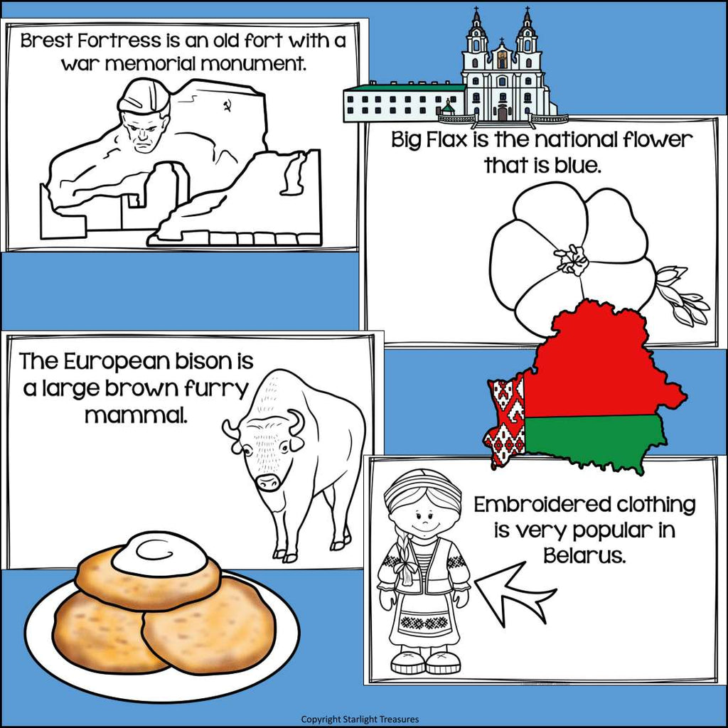 Belarus Mini Book for Early Readers - A Country Study