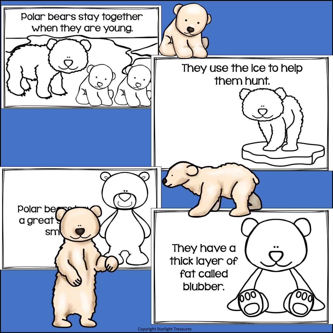 Polar Bears Mini Book for Early Readers