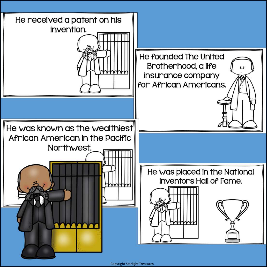 Alexander Miles Mini Book for Early Readers: Black History Month