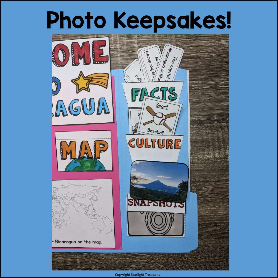 Nicaragua Lapbook for Early Learners - A Country Study